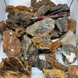 Rough Limonite with minerals - Mina Ojuela 1 pound