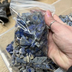 Lapis Lazuli Chips And small pieces - 1 pound