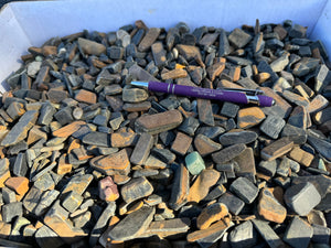 Blue Tigers/Hawk Eye Partially Tumbled from South Africa 10 pounds Roughstone.Rocks LLC
