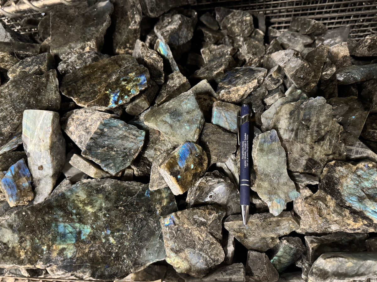 Labradorite Semi-Polish - 10 pound – RoughStone.Rocks LLC
