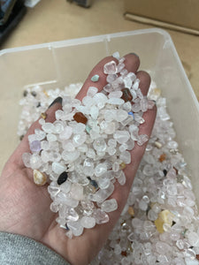 Extra Small Quartz Tumble Mix 10 pounds Roughstone.Rocks LLC