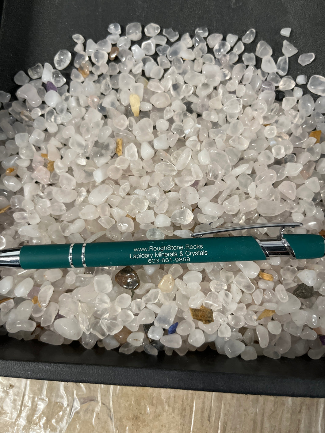 Extra Small Quartz Tumble Mix 1 pound Roughstone.Rocks LLC