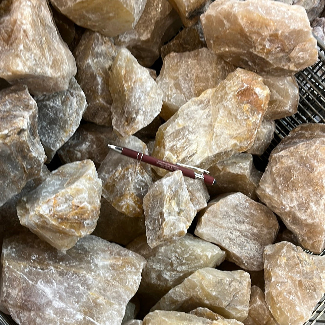 Golden Hematoid Quartz from Brazil 10 pounds Roughstone.Rocks LLC