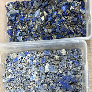 Lapis Lazuli Chips and Pieces 1 pound Roughstone.Rocks LLC