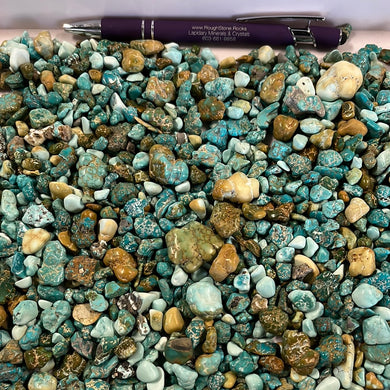 Lone Mountain Turquoise Tumbled 100 grams Roughstone.Rocks LLC