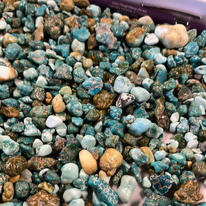 Lone Mountain Turquoise Tumbled 100 grams Roughstone.Rocks LLC