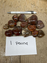 Polished Petrified Wood Puffy Hearts from Madagascar 1 pound Roughstone.Rocks LLC