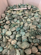 Polished Puffy Amazonite Hearts from Madagascar 1 pound Roughstone.Rocks LLC