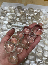 Polished Quartz Puffy Hearts from Madagascar 1 pound Roughstone.Rocks LLC