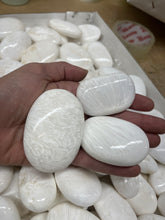 Polished Scolecite Palm Stones from India 1 pound Roughstone.Rocks LLC