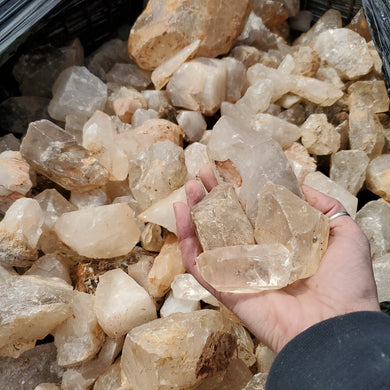 Quartz Crystal from Zambia 100 pounds Roughstone.Rocks LLC