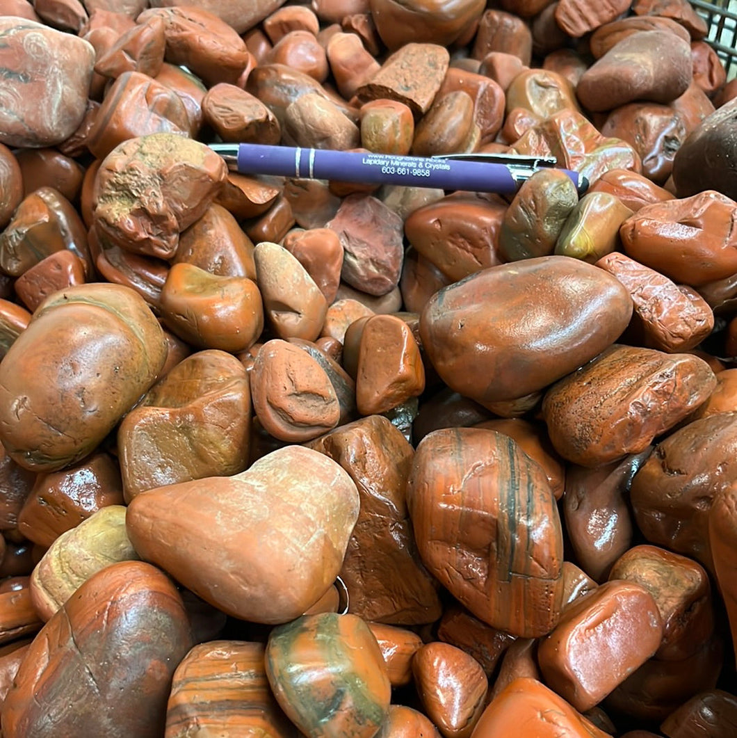 Red Jasper Rough Tumbled from India 10 pounds Roughstone.rocks LLC