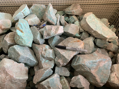 Rough Amazonite from Brazil 1 pound Roughstone.Rocks LLC