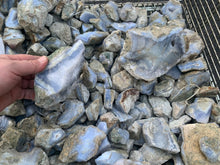 Rough Blue Lace Agate from Malawi 100 pounds Roughstone.Rocks LLC 