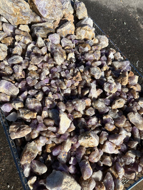 Rough Bulk Chevron Amethyst from Zambia 1 pound Roughstone.Rocks LLC