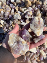 Rough Bulk Chevron Amethyst from Zambia 1 pound Roughstone.Rocks LLC
