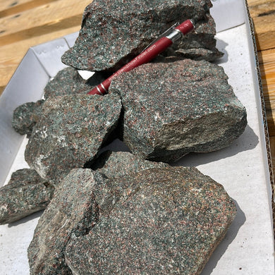 Rough Eclogite from Norway 10 pounds Roughstone.Rocks LLC
