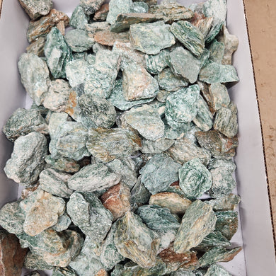 Rough Fuchsite from Brazil 1 pound Roughstone.Rocks LLC