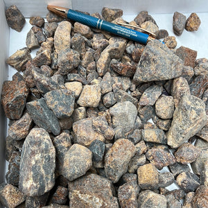 Rough Hessonite Garnet from Kenya 1 pound Roughstone.Rocks LLC