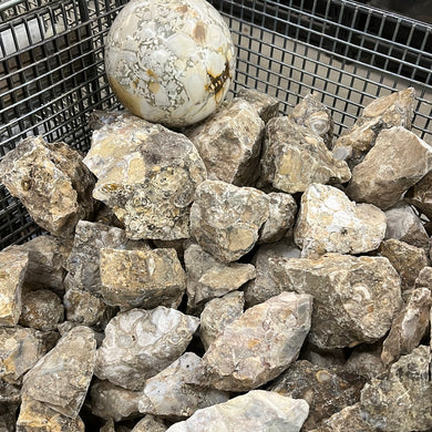 Rough King Cobra Jasper Spotted Chalcedony from India 10 pounds Roughstone.Rocks LLC