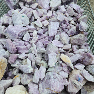Rough Kunzite from Nigeria 1 pound Roughstone.Rocks LLC