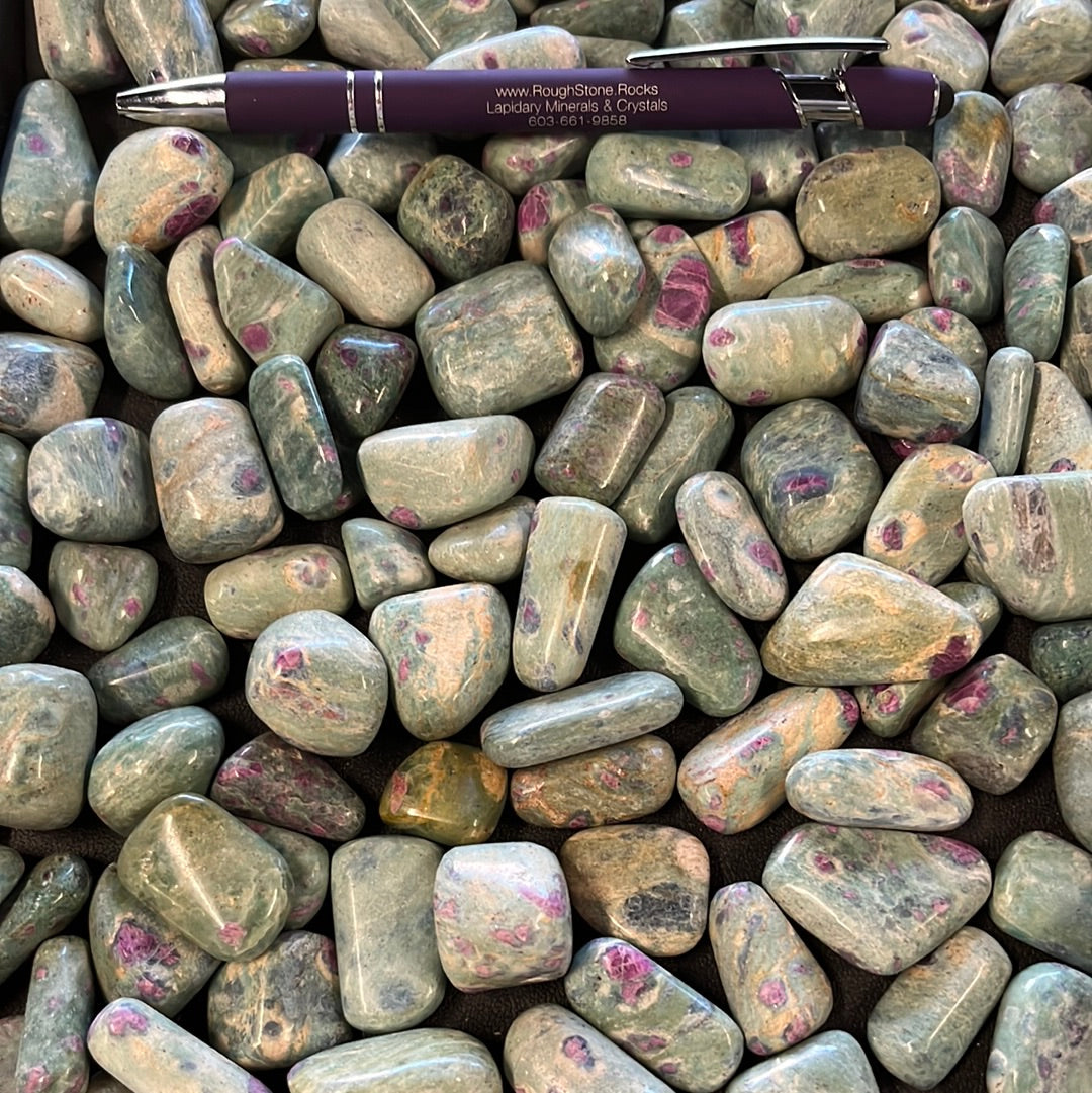 Ruby in Fuschite Tumbles - 100g bag – RoughStone.Rocks LLC