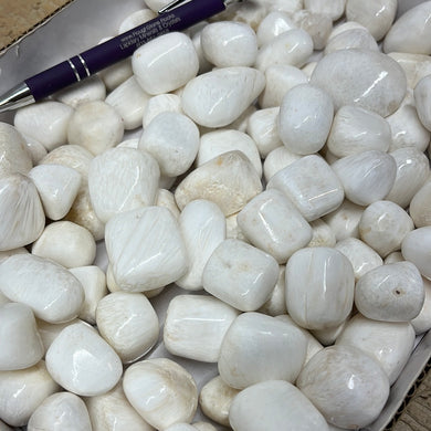 Scolecite Tumbles from India 1 pound Roughstone.Rocks LLC