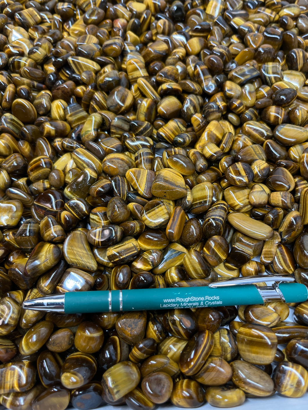 Tiger Eye Small Tumbles from South Africa 1 pound Roughstone.Rocks LLC