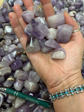 Load image into Gallery viewer, Tumbled Amethyst from India 1 pound Roughstone.Rocks LLC