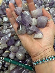 Tumbled Amethyst from India 1 pound Roughstone.Rocks LLC