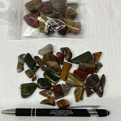 Tumbled Jasper Assortment 100 grams Roughstone.Rocks LLC