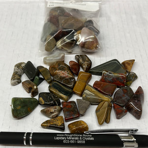 Tumbled Jasper Assortment 100 grams Roughstone.Rocks LLC
