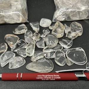 Tumbled Quartz from Brazil 100 grams Roughstone.Rocks LLC