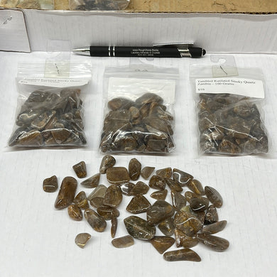 Tumbled Rutilated Smoky Quartz from Zambia 100 grams Roughstone.Rocks LLC