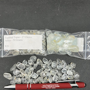 Tumbled Topaz 1st Choice from Africa 50 grams Roughstone.Rocks LLC