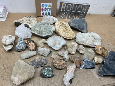Zeolite Specimens from India 100 pounds Roughstone.Rocks LLC