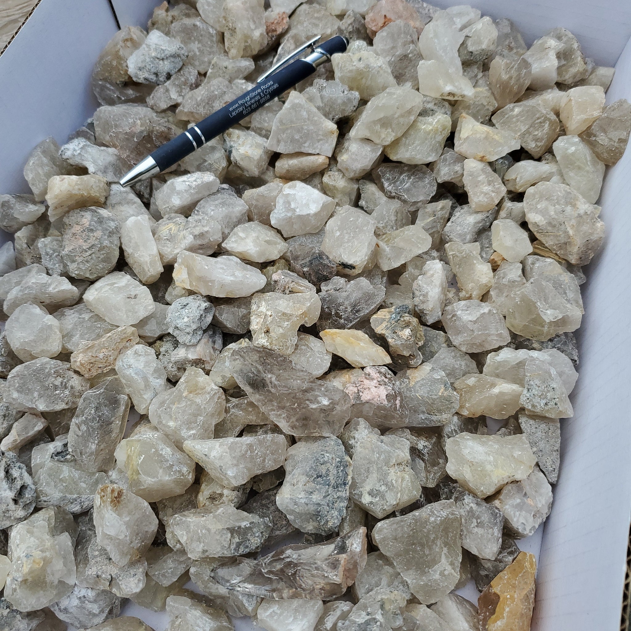 Quartz Rutile Rough Rutilated Quartz Rough - Brazil - 10 pounds – RoughStone.Rocks LLC