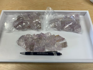 Amethyst Rose de France Bulk Grade from Brazil 250 grams Roughstone.Rocks LLC