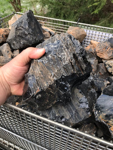 Black Obsidian from Mexico 10 pounds Roughstone.Rocks LLC