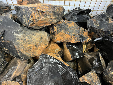 Black Obsidian from Mexico 1 pound Roughstone.Rocks LLC
