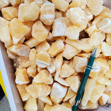 Calcite Yellow Rough from Mexico 1 pound Roughstone.Rocks LLC