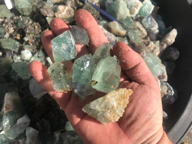 Fluorite Chips & Pieces from Mexico 1 pound Roughstone.Rocks LLC