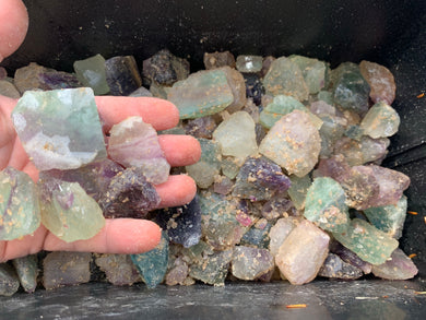 Fluorite from China Small 1 pound Roughstone.Rocks LLC