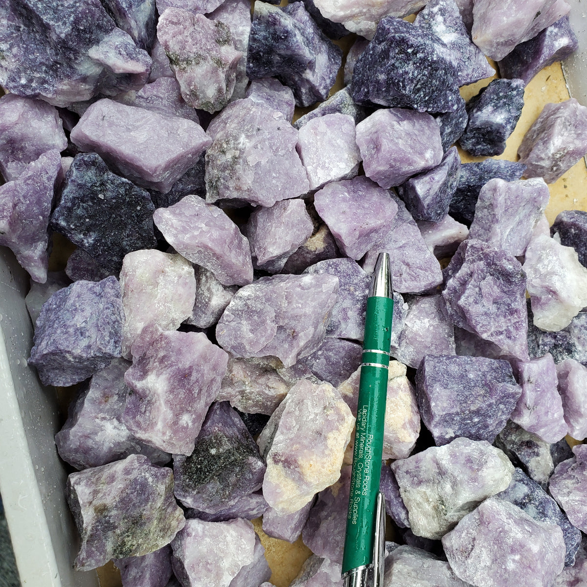 Lepidolite Small Pieces - India - 1 pound – RoughStone.Rocks LLC