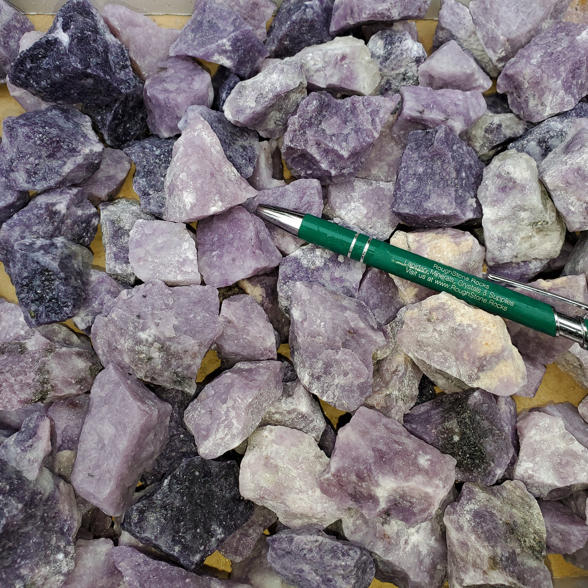 Lepidolite Small Pieces - India - 1 pound – RoughStone.Rocks LLC