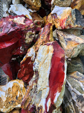 Mookaite Jasper Mostly Red from Australia 1 pound Roughstone.Rocks LLC