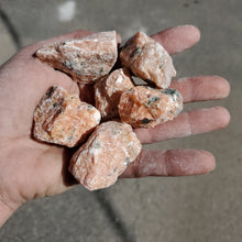 Orange Calcite Rough from Madagascar 1 pound Roughstone.Rocks LLC