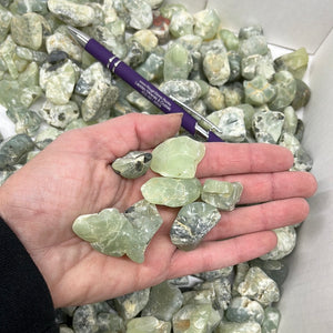 Prehnite Rough Tumbled from Mali 1 pound Roughstone.Rocks LLC