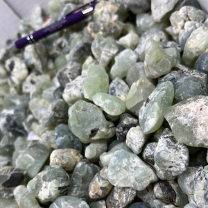 Prehnite Rough Tumbled from Mali 1 pound Roughstone.Rocks LLC
