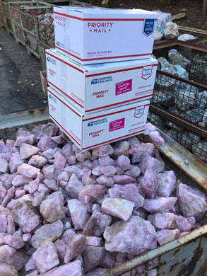 Rose Quartz from Namibia 100 pounds Roughstone.Rocks LLC